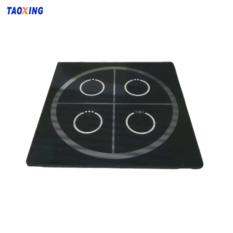 Scratch Resistant Toughened Glass Screen Printing Touch Switch Panel