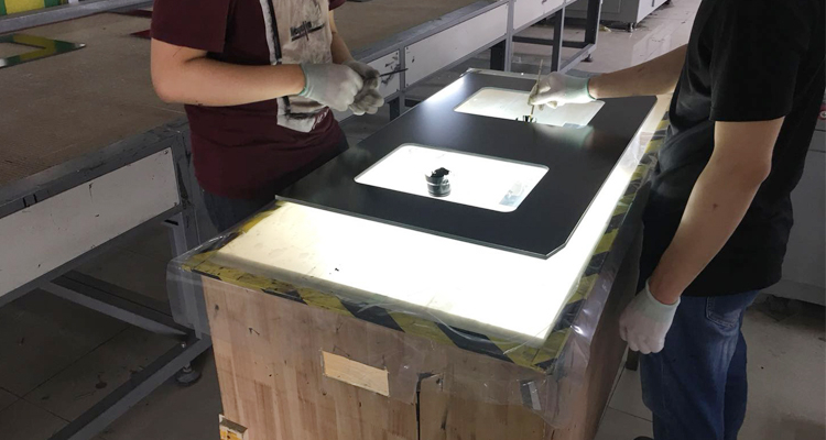 Silkscreen printed heat resistance tempered gas stove glass