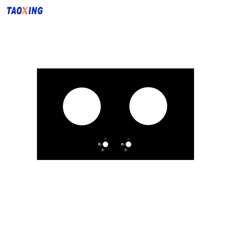 Silkscreen printed heat resistance tempered gas stove glass