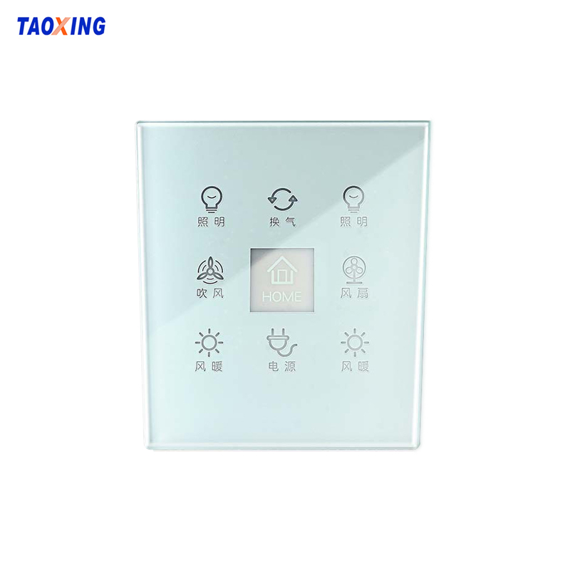 Customized Decorative 4mm Tempered Crystal Glass Switch Panel