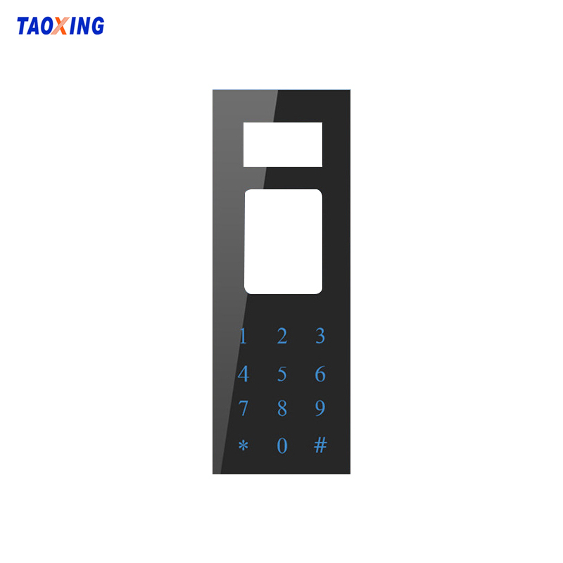 Tempered glass intelligent sensor touch screen door lock cover glass