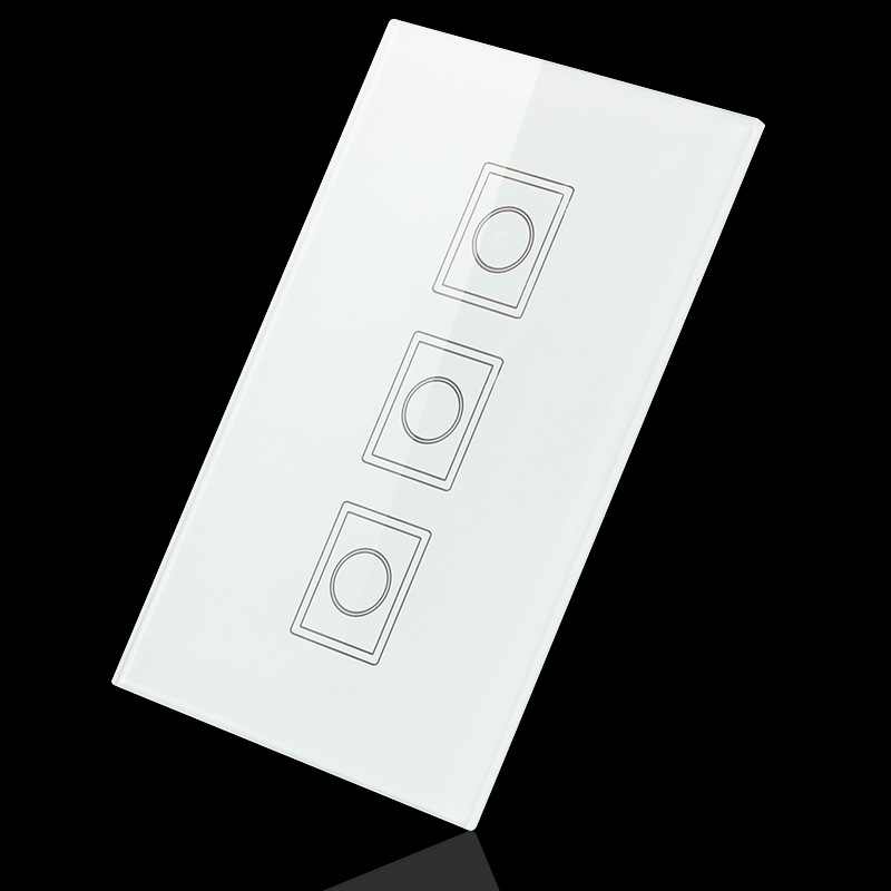 Customized Decorative 4mm Tempered Crystal Glass Switch Panel