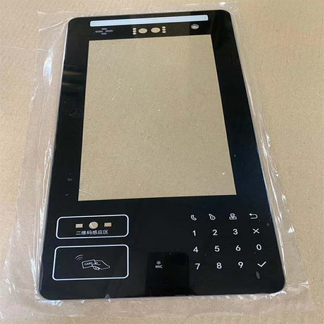 Custom Silk Screen Printing Front Glass Cover Lens For Lcd Display 