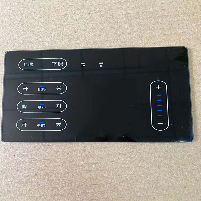 Custom Silk Screen Printing Front Glass Cover Lens For Lcd Display 