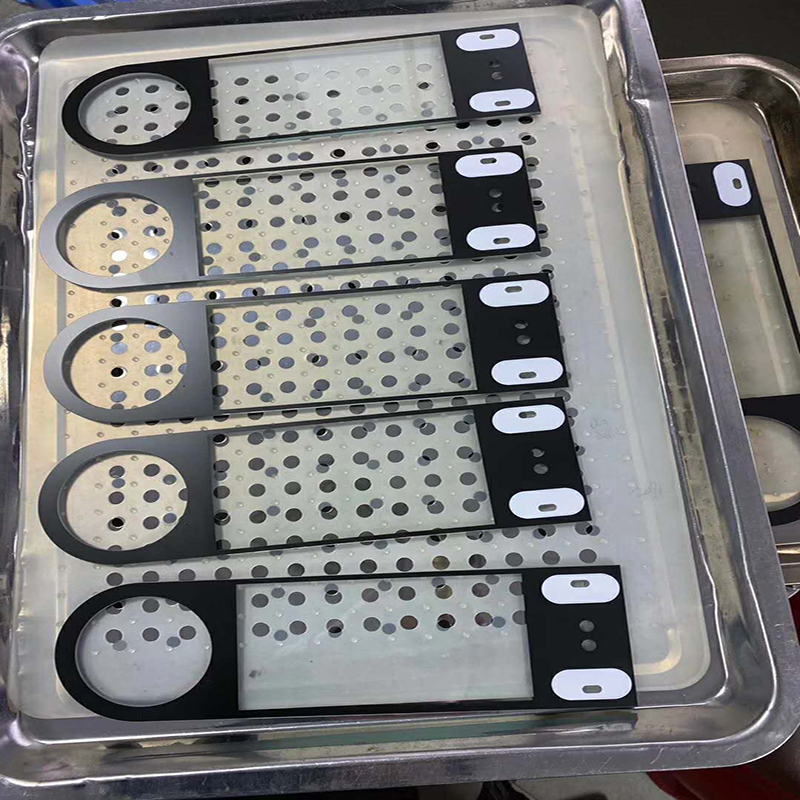 Custom Silk Screen Printing Front Glass Cover Lens For Lcd Display 