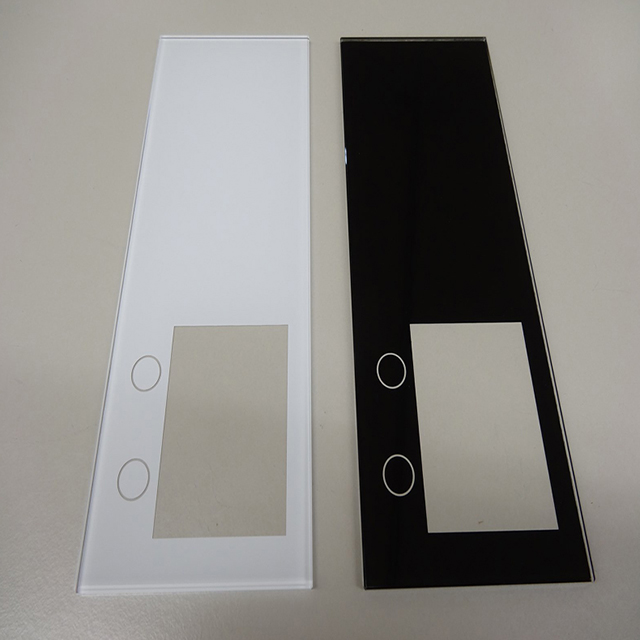 4mm ultra clear tempered glass for access control door system front view