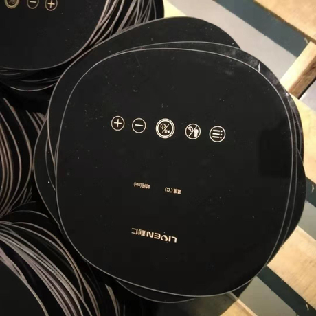 Hot selling logo pattern customizable printing decorate glass panel for air fryer