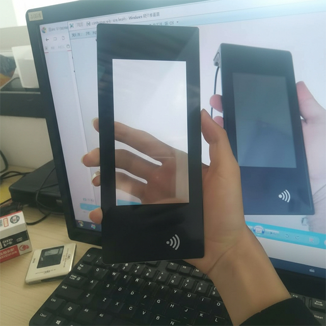 black border tempered cover glass for touch panel 1mm
