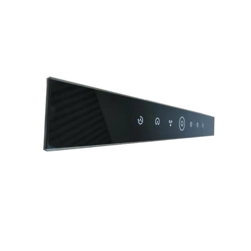 5mm Silk Printing Kitchen Range Hood Control Tempered Glass With Protective Film