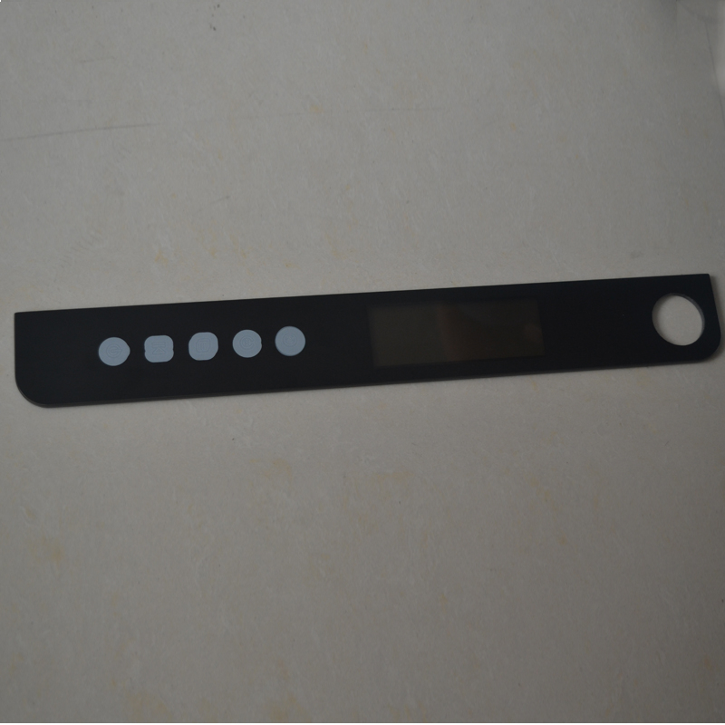 5mm Silk Printing Kitchen Range Hood Control Tempered Glass With Protective Film