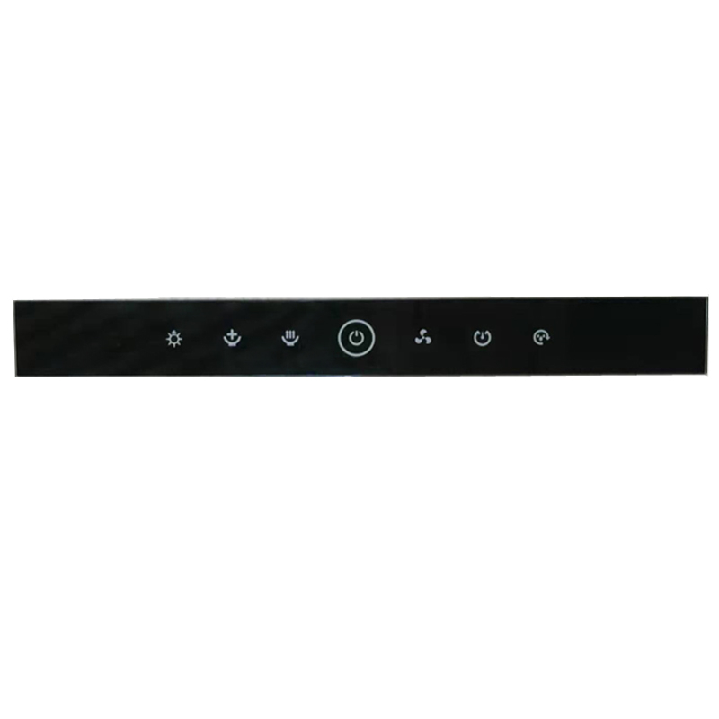 5mm Silk Printing Kitchen Range Hood Control Tempered Glass With Protective Film